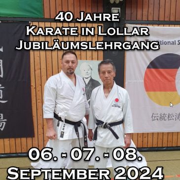40 Jahre Karate Dojo Lollar – Jubiläumslehrgang
